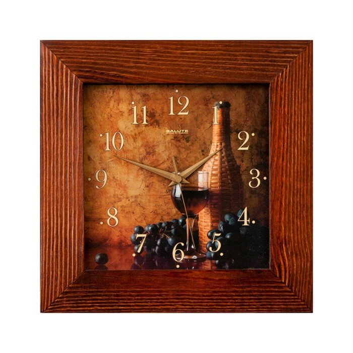 Часы 35 см. Часы настенные ДС - 2аа27 - 444. Часы настенные салют деревянные (31.5x31.5x4.5 см, ДС-вв29-021). Квадратные настенные часы. Часы настенные салют.